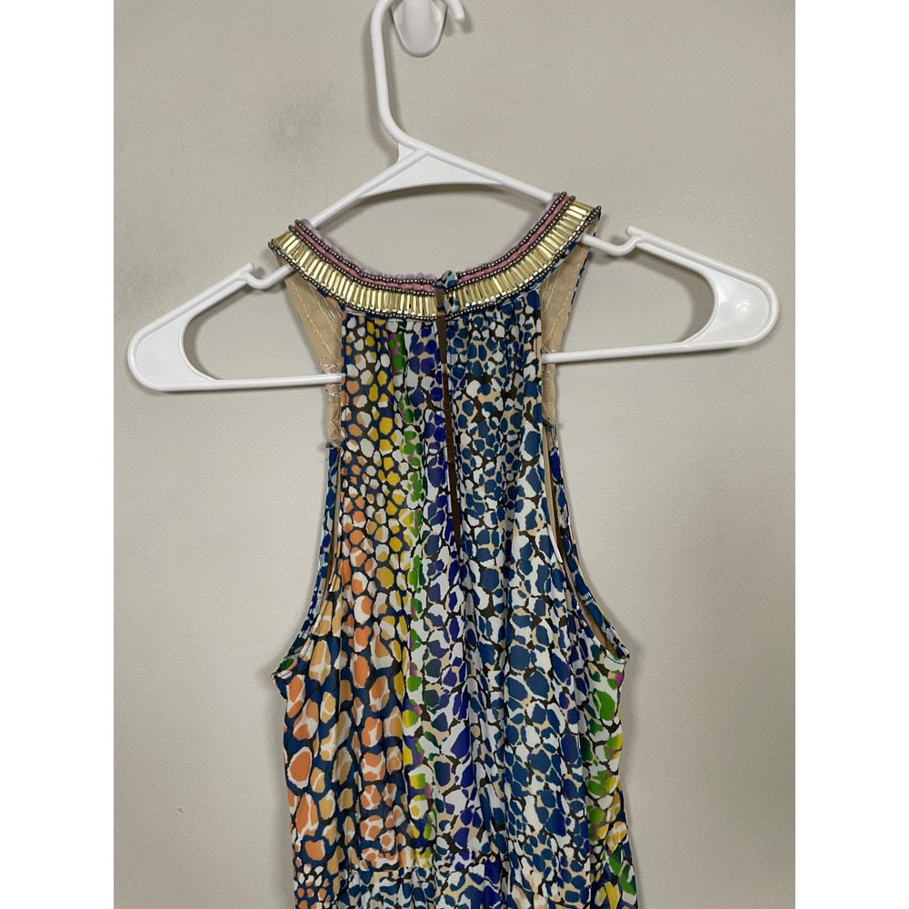 Anthropologie HD in Paris Mayacamas Beaded Maxi Dress Size 0 Wedding Guest Beach - Picture 6 of 10